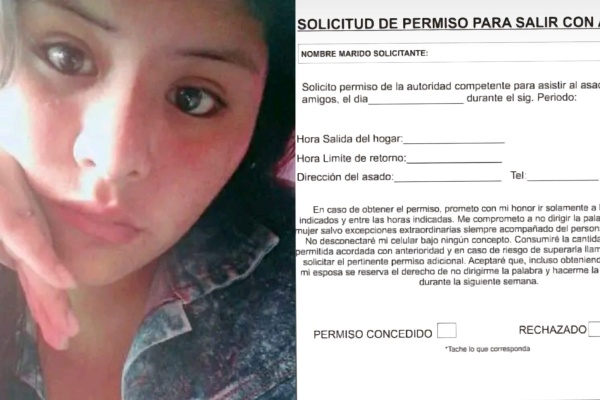 Hizo una "Solicitud de permiso" para cuando su novio se junta con amigos y los términos y condiciones la hicieron viral