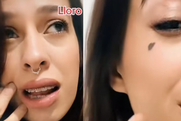 Se hizo un tatuaje "delicado" en la cara y no le gustaron los resultados: "Lloro y me río"