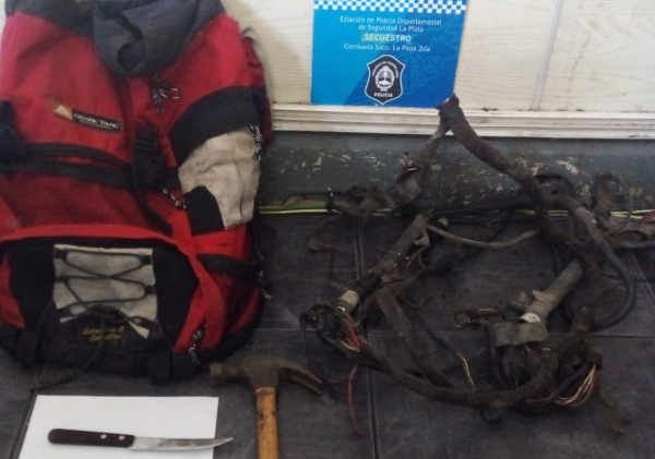 Delincuentes se metieron a una casa en La Plata y mientras intentaban robarse los repuestos de un auto fueron detenidos