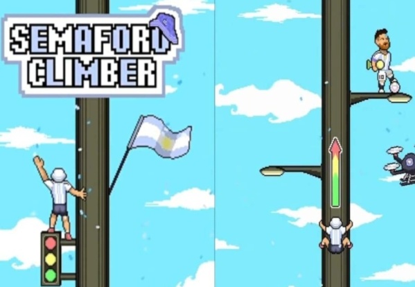 "Semáforo Climber": el videojuego inspirado en los hinchas argentinos