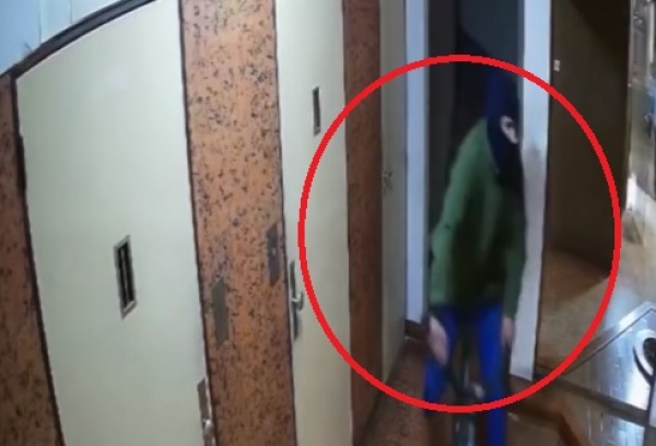 Forzaron la entrada de un edificio platense en plena madrugada y quedaron registrados por las c&aacute;maras de seguridad