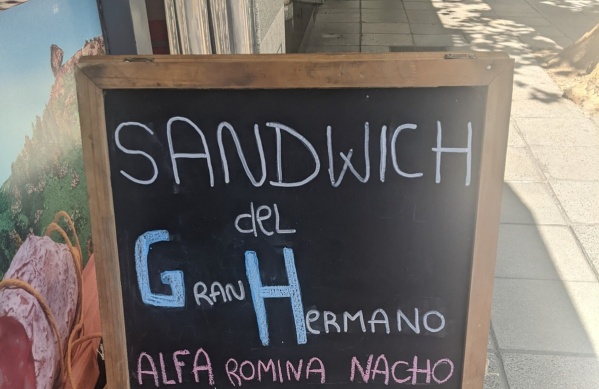 "Sandwich del Gran Hermano", un comercio apostó a la creatividad y te ofrecen a "Marcos" en sanguchito
