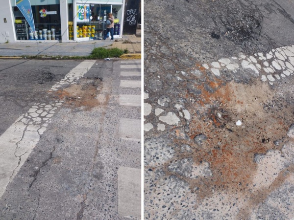 Crece el malestar entre quienes circulan por Avenida 44 y Calle 24 por el mal estado del asfalto