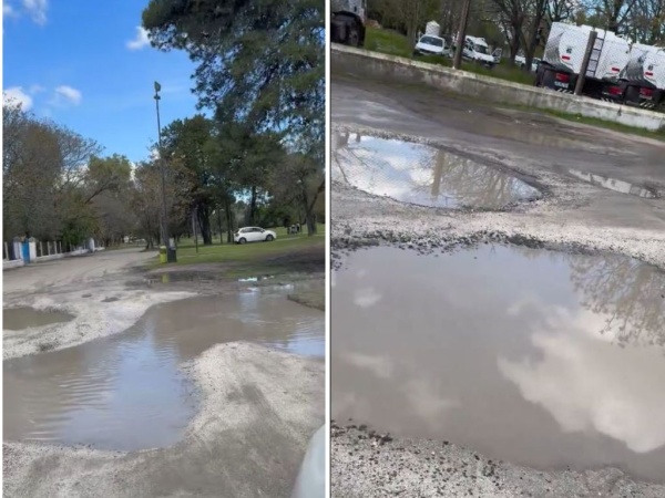 Una mujer denunció el problema que supone para las personas discapacitadas la calle destrozada del Parque Vucetich