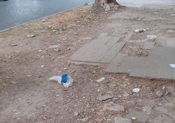 Veredas rotas de extremo a extremo en diagonal 77