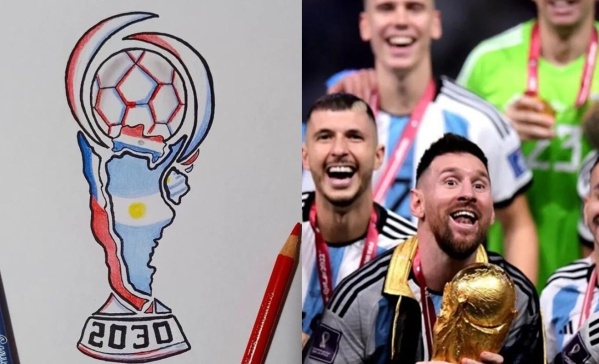 "¿Tenemos logo popular?": circuló un posible logo del Mundial 2030 y estalló Twitter