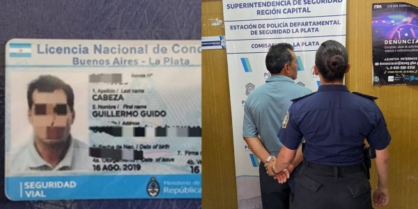 Quiso renovar su licencia de conducir trucha y lo detuvieron en La Plata