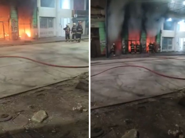 Se incendió un taller de motos en La Plata y los vecinos tuvieron que ser desalojados