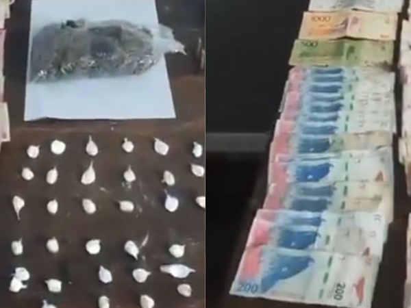 Secuestraron cocaína, marihuana y un arma en el domicilio de una ciudadana paraguaya