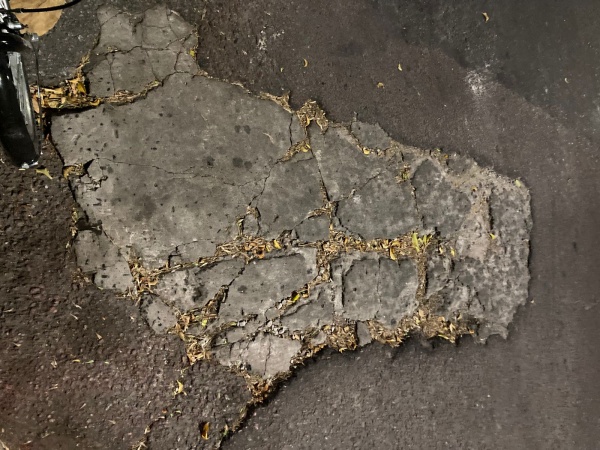 Un vecino de La Plata pide que arreglen la calle: "As&iacute; est&aacute; 4 y 45, desastroso"