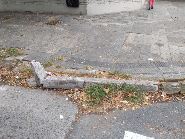"¿Nadie lo arregla?": Bronca por el "doble cordón" en una esquina céntrica de La Plata
