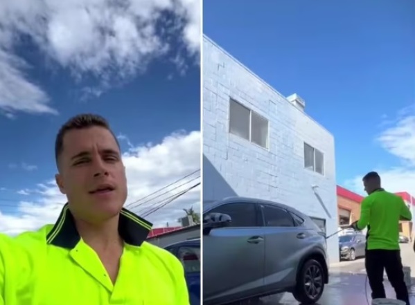 Un joven argentino mostró lo que gana lavando autos en Australia y su relato se hizo viral: "en un día hice 240 dólares"
