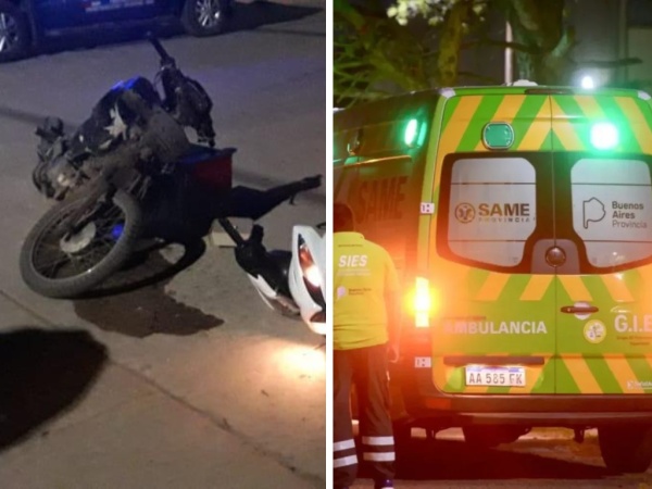 Dos motociclistas colisionaron en Arturo Seguí y fueron hospitalizados