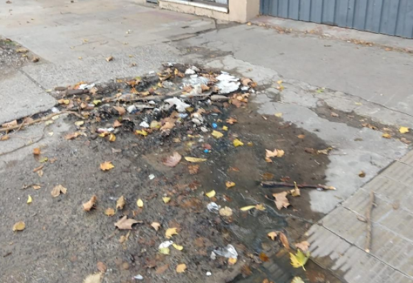 "Olor nauseabundo" y falta de higiene en Barrio Hipódromo por la perdida de un caño cloacal