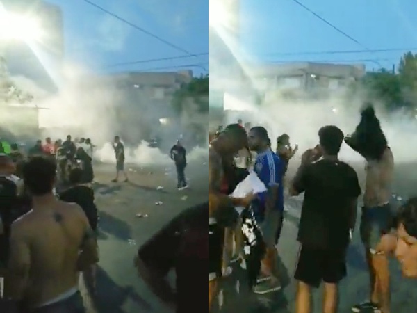 Disturbios y gases en uno de los accesos al recital de Los Fundamentalistas en La Plata