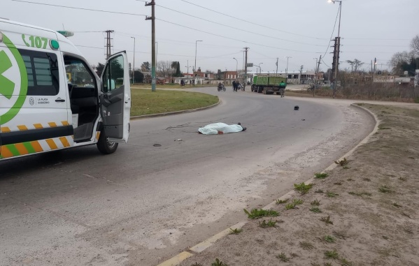 Falleció un motociclista tras ser embestido por un camión en 122 y 89