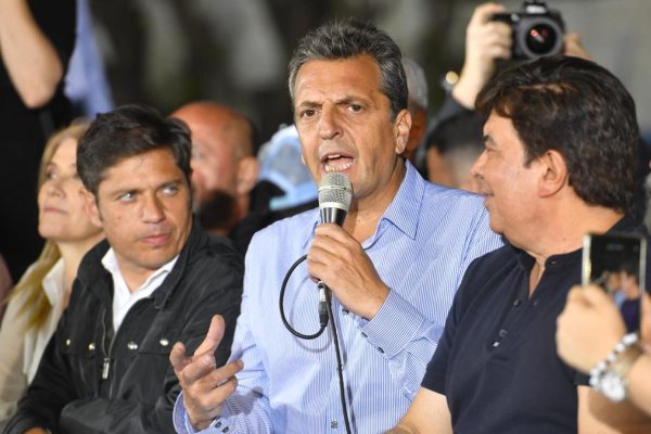 Massa cerró en La Matanza la caravana que inició Kicillof en Berisso: “Voy a ser el presidente de los trabajadores”