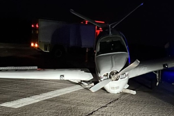 Una avioneta tuvo que aterrizar de urgencia en La Plata y casi termina en tragedia
