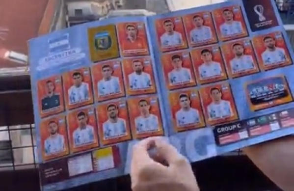 Un argentino fue el primero en llenar el álbum de figuritas del Mundial