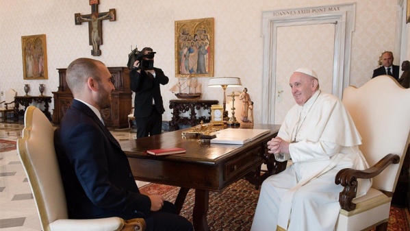 El Papa Francisco nombró a Martín Guzmán miembro de la Academia Pontificia de Ciencias Sociales del Vaticano