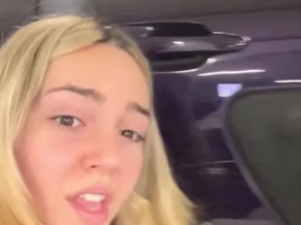 Conducía el auto de su madre, lo rayó al estacionar y su desesperada reacción se volvió viral: el video