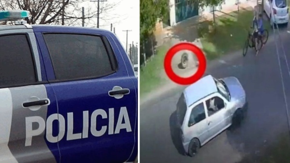 Una rueda se desprendió de un auto en La Plata, el dueño se dio a la fuga y casi termina en tragedia