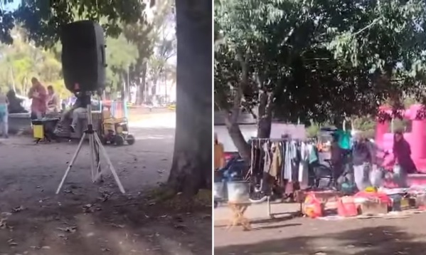 Vecinos del Parque Saavedra presionan para "reordenar" el espacio público por la suciedad y la música a un alto volumen