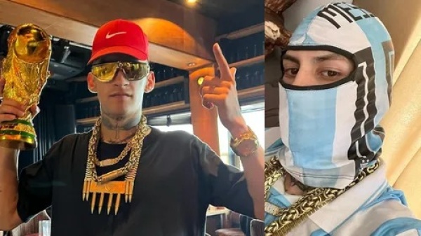 “Argentina yendo no, llegando”: L-Gante alquiló un helicóptero para festejar a lo grande