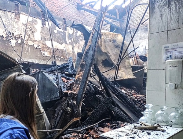 Se incendi&oacute; una parte de La Trattor&iacute;a de Gonnet por una falla el&eacute;ctrica