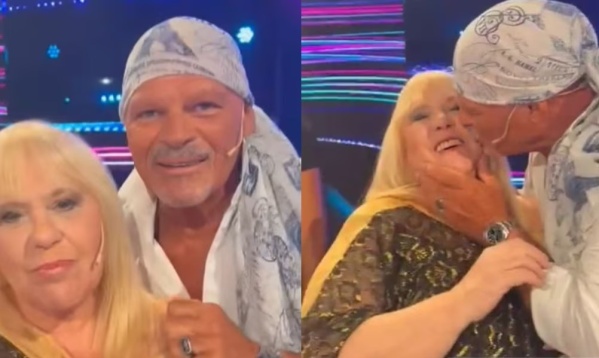 Alfa se encontr&oacute; con Laura Ubfal y la salud&oacute; con un beso mientras le decia "Te amo"