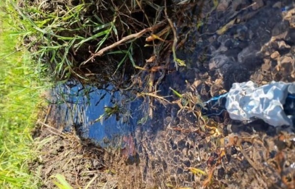 Vecinos de Villa Castells reclaman por una pérdida de agua que no se repara hace "más de 20 días"