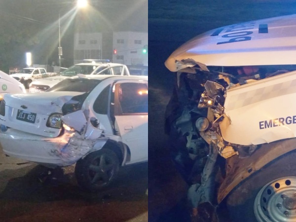 En medio de una persecución en La Plata, un patrullero chocó a otro auto y se escaparon dos ladrones