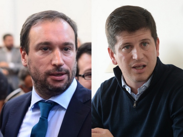Los "democráticos" Ganduglia y Etchart aseguran que "Santilli-Garro" sea el único pasacalle en La Plata: el resto los retiran