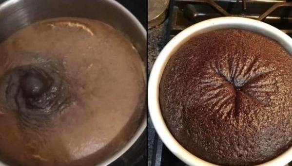 Dos bizcochuelos no salieron de la mejor manera y se volvieron virales por su polémica "forma": "Hay de o..."