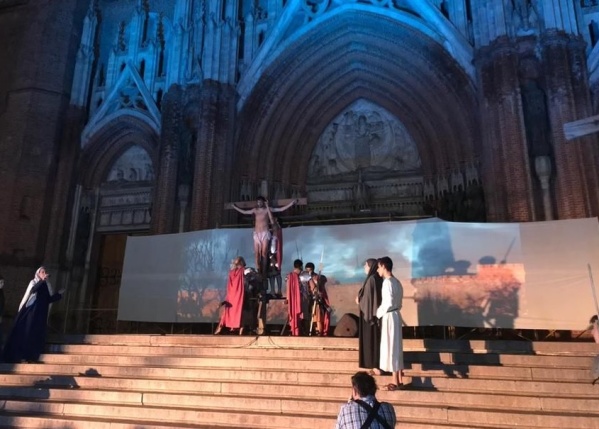 Así será el Vía Crucis musical que copará las calles del centro platense esta tarde