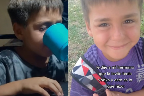 Quiso hacerle una "broma" a su hermanito en La Plata, lo engañó con el contenido de una bebida y su reacción la sorprendió