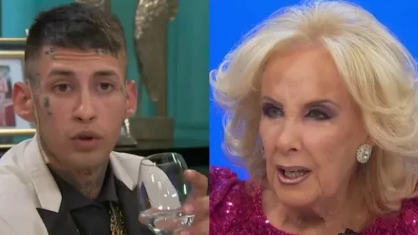 L-Gante fue a la mesa de Mirtha y se mostró enojado ante un comentario de la conductora