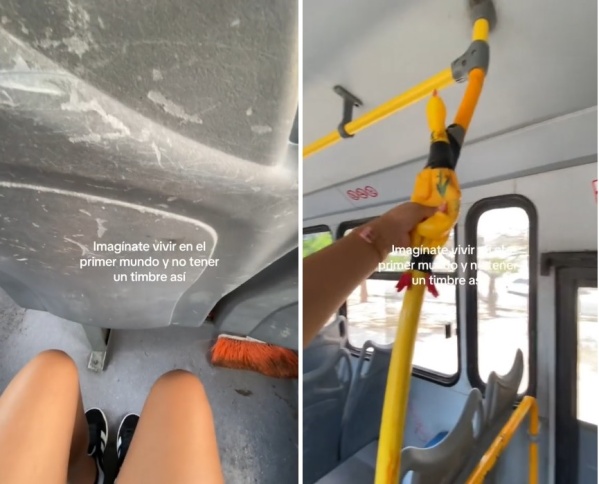 Mostró el extraño timbre del colectivo de su ciudad y causo furor: "Imagínate vivir en el primer mundo y perderte de esto"