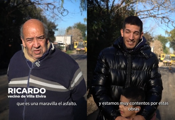 "Los vecinos andan diciendo...": Garro apuesta a la voz de los beneficiados por distintas obras en los barrios de La Plata