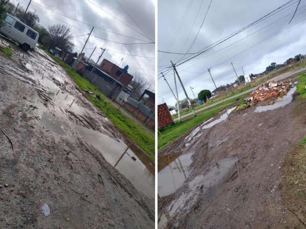 Crecen los reclamos por el mal estado de calle 54 entre 154 y 155 y la preocupación por los residuos