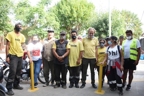 Los vecinos de Melchor Romero participaron de la emotiva despedida de Fabián Perunetti como delegado