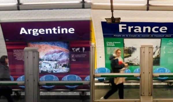 En Francia le cambiaron el nombre a una estación de subte que se llama "Argentina"