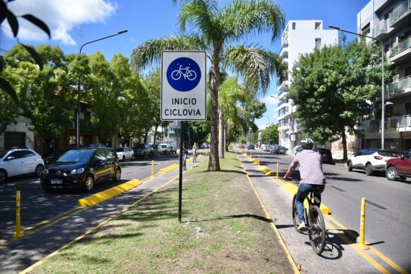 Finalizaron la obra de la bicisenda de Diagonal 74