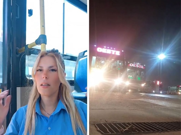 "Acompañame a dar una vuelta": Una chofer de colectivo de La Plata muestra en redes el día a día de su profesión