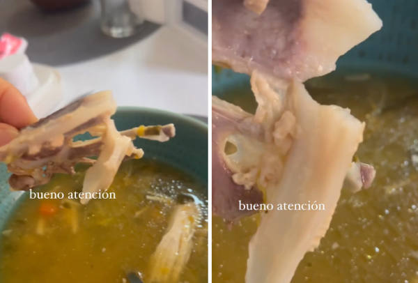 Jimena Barón comió el cartílago del pollo y encendió la polémica en las redes: "Colágeno puro"