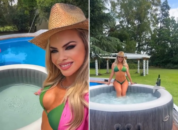 Alejandra Maglietti se metió al jacuzzi y prendió fuego las redes sociales