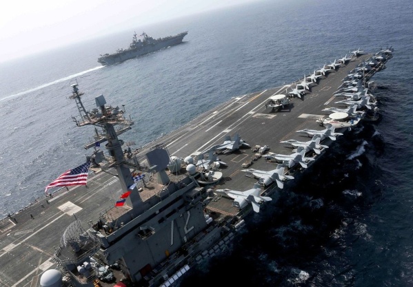 Estados Unidos envió un portaviones a Corea del Sur para unas maniobras