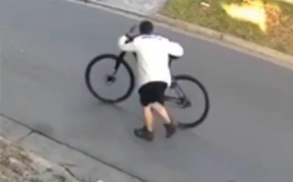 Un "joven araña" hizo una ambiciosa maniobra para robarse una bicicleta en Villa Elvira