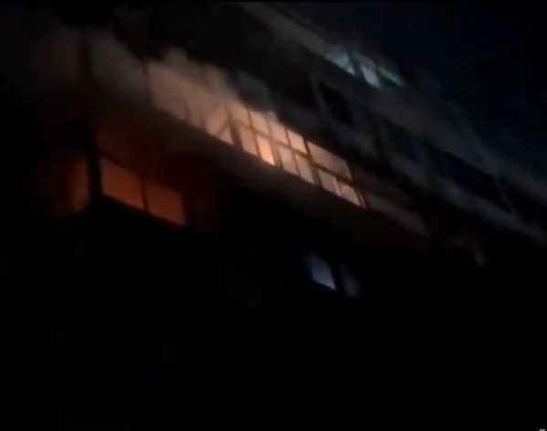 El vídeo del incendio del edificio en La Plata que alarmó a todos los vecinos