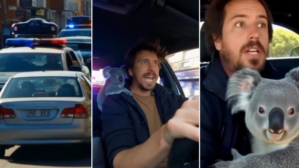 Grabaron a un influencer argentino “robando” un koala en Australia y fue viral: ¿real o rage bait?